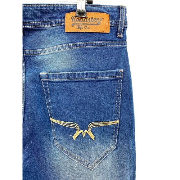 The Roadster Life Co Womens Size 32 Cropped Zipper Ankle High Waist‎ Distressed - Picture 5 of 7